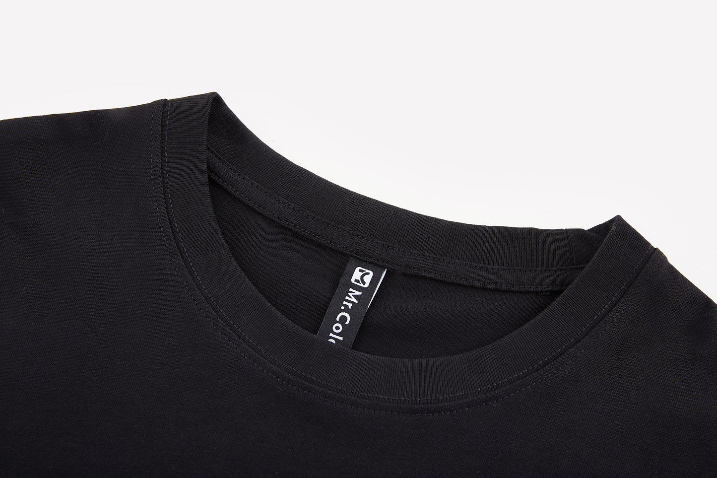 Mens Casual Black Solid Color T-Shirts