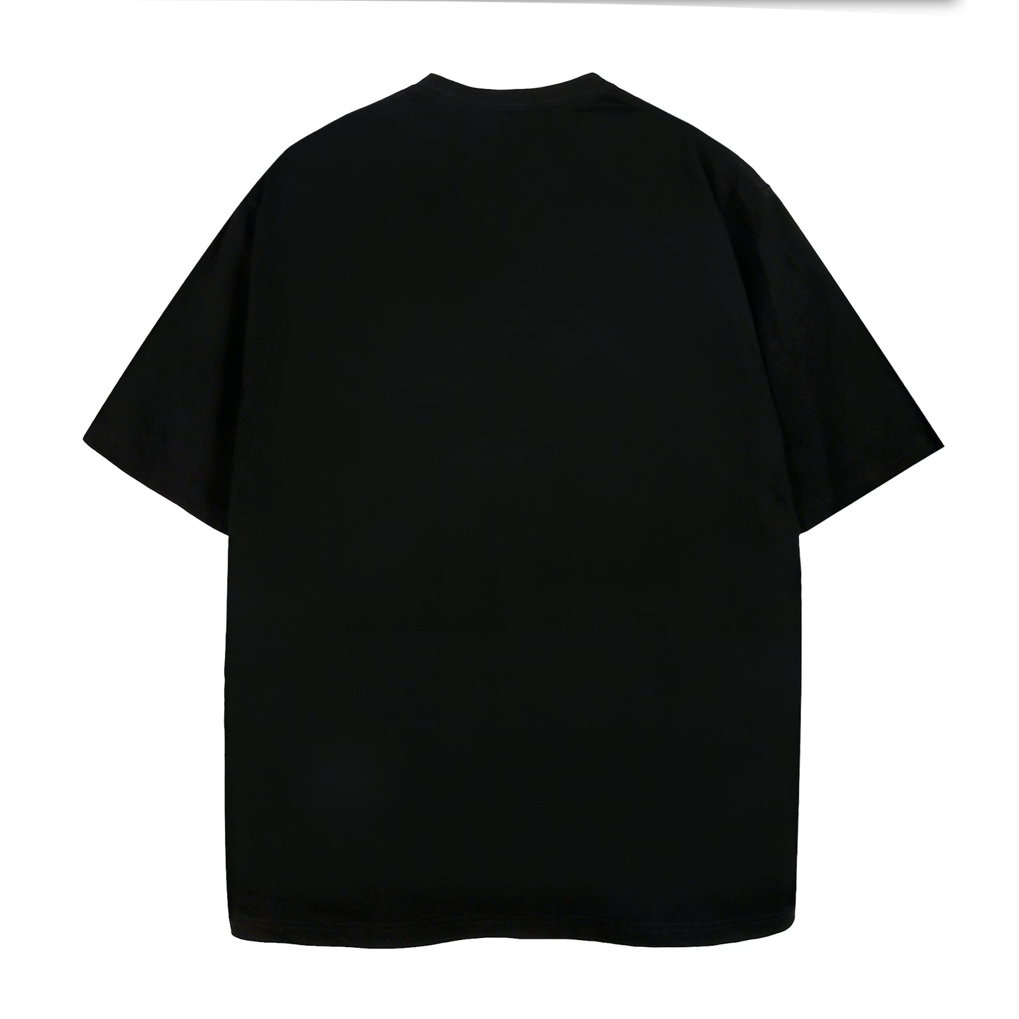 Mens Casual Black Solid Color T-Shirts